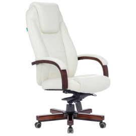 Кресло Бюрократ T-9923 WALNUT слоновая кость