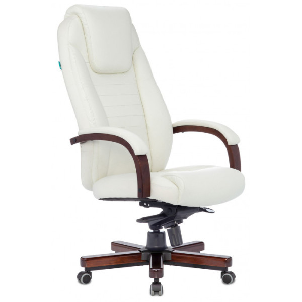 Кресло Бюрократ T-9923 WALNUT слоновая кость