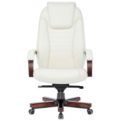 Кресло Бюрократ T-9923 WALNUT слоновая кость