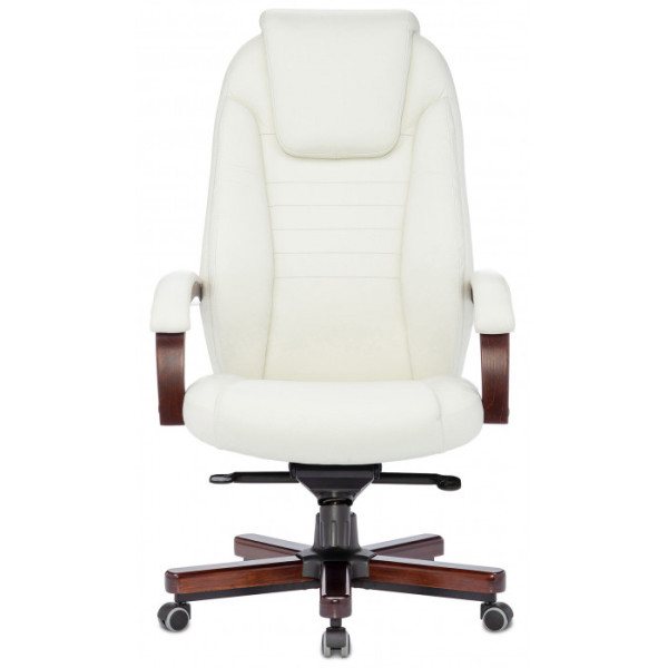 Кресло Бюрократ T-9923 WALNUT слоновая кость