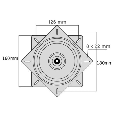 Поворотный механизм для кресел и стульев