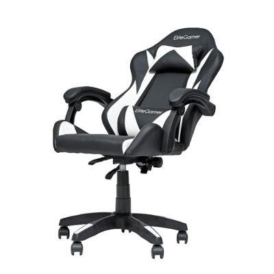 Кресло EliteGamer EC001 (белый/черный)
