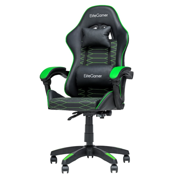 Кресло EliteGamer EC003 (зеленый/черный)