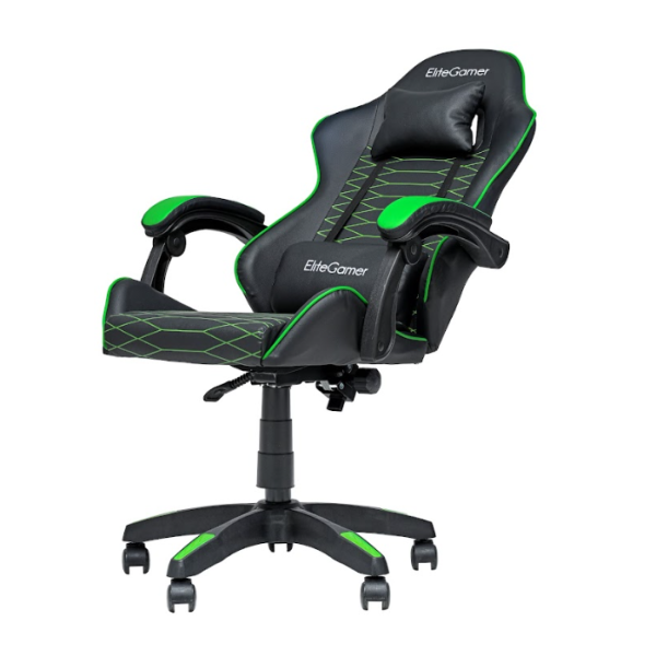 Кресло EliteGamer EC003 (зеленый/черный)