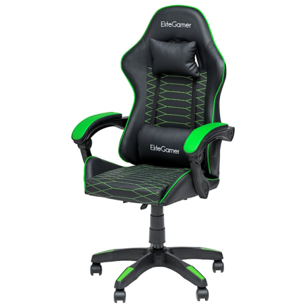 Кресло EliteGamer EC003 (зеленый/черный)