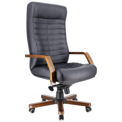 Кресло Everprof Orion Wood натуральная кожа