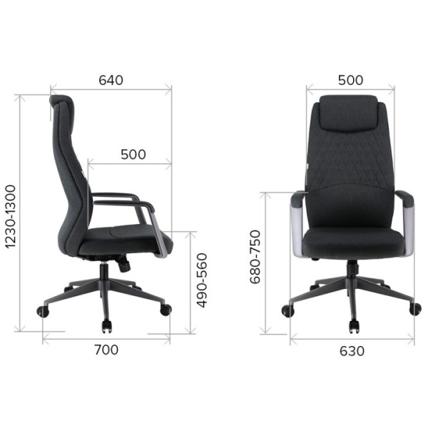 Кресло Everprof Singapure dark grey