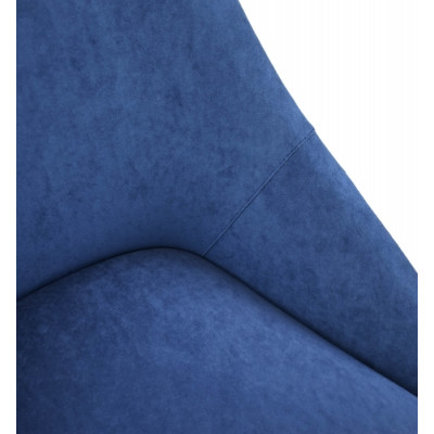 Стул "Монти" лофт, ЭМАЛЬ ЧЕРНЫЙ МУАР,  Catania  Blue