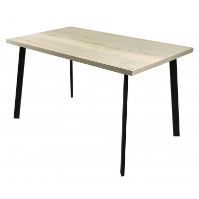 Стол нераздвижной ПГ-43, ДУБ ГАЛИФАКС БЕЛЫЙ/ножка наклонная