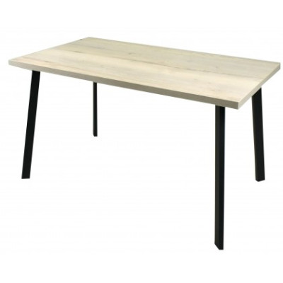 Стол нераздвижной ПГ-43, ДУБ ГАЛИФАКС БЕЛЫЙ/ножка наклонная