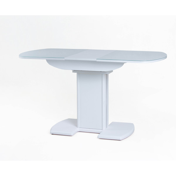 Стол Гала-20 Белый/стекло белое optiwhite