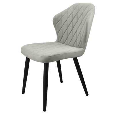 Стул "Бергамо", ЭМАЛЬ ЧЕРНЫЙ МУАР,  Catania Smoke