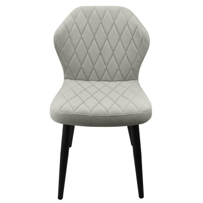 Стул "Бергамо", ЭМАЛЬ ЧЕРНЫЙ МУАР,  Catania Smoke