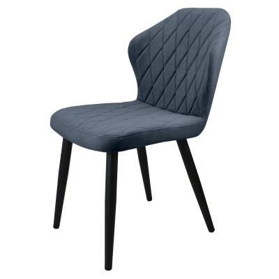 Стул "Бергамо", ЭМАЛЬ ЧЕРНЫЙ МУАР,  Catania Steel