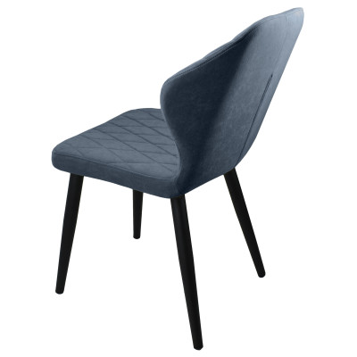 Стул "Бергамо", ЭМАЛЬ ЧЕРНЫЙ МУАР,  Catania Steel