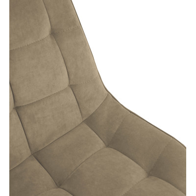 Стул "Флоренция", ЭМАЛЬ ЧЕРНЫЙ МУАР, ткань Catania Latte