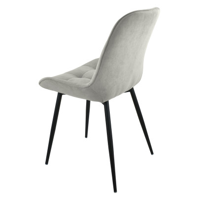 Стул "Флоренция", ЭМАЛЬ ЧЕРНЫЙ МУАР,  Catania Smoke