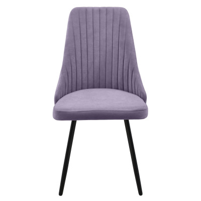 Стул "Верона" ЛОФТ, ЭМАЛЬ ЧЕРНЫЙ МУАР,  Catania Lavender