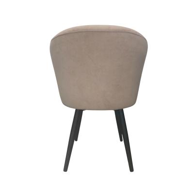 Стул "Камино-гранде РИНГ" поворотный, ЭМАЛЬ ЧЕРНЫЙ МУАР, ткань Catania Latte