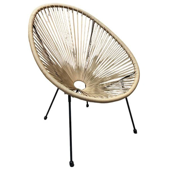 Кресло для сада Kingstyle GC-3 Frias Black / Beige