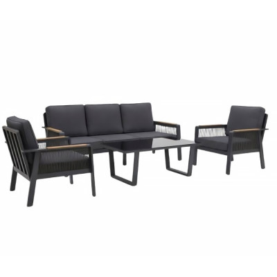 Набор мебели для сада Kingstyle Norvex black