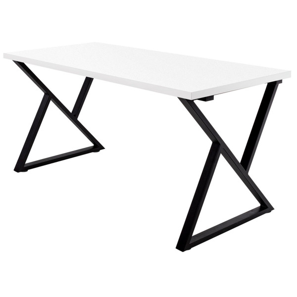 Стол ДЕЛИ с толщиной столешницы 36 мм Белый шагрень Black