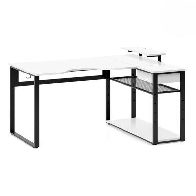 Стол угловой КАИР 160х120х93,05 см Белый шагрень