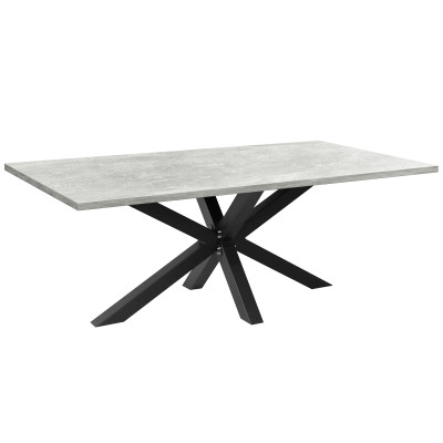 Стол обеденный КЕЙПТАУН с толщиной столешницы 36 мм бетон