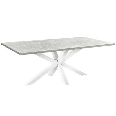 Стол обеденный КЕЙПТАУН с толщиной столешницы 36 мм бетон