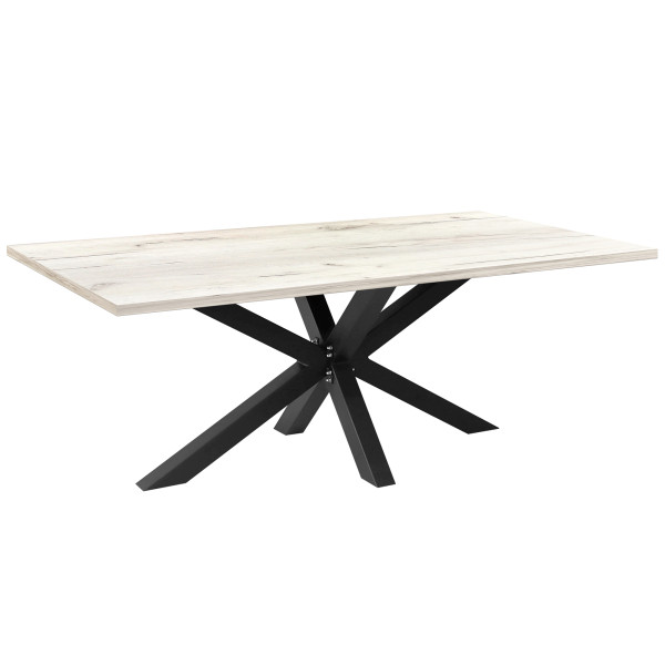 Стол обеденный КЕЙПТАУН с толщиной столешницы 36 мм дуб белый крафт