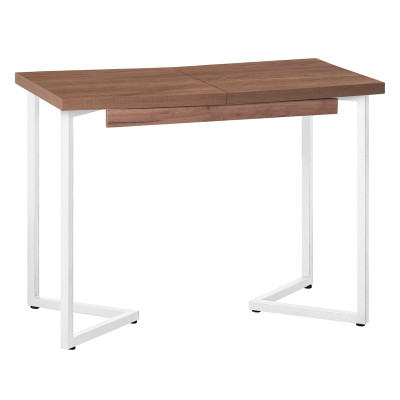 Стол обеденный ЛОНДОН прямоугольный раздвижной с толщиной столешницы 36 мм дуб табачный крафт