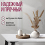 Стол обеденный ШАНХАЙ квадратный с толщиной столешницы 36 мм белый шагрень