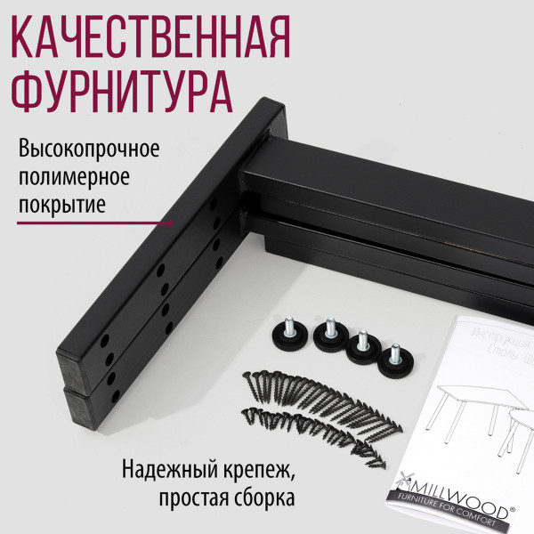 Стол обеденный ШАНХАЙ квадратный с толщиной столешницы 36 мм белый шагрень