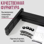 Стол обеденный ШАНХАЙ квадратный с толщиной столешницы 36 мм белый шагрень