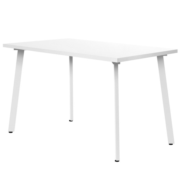 Стол обеденный ШАНХАЙ прямоугольный с толщиной столешницы 36 мм дуб белый крафт