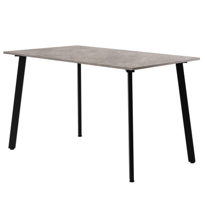 Стол обеденный ШАНХАЙ прямоугольный с толщиной столешницы 18 мм бетон