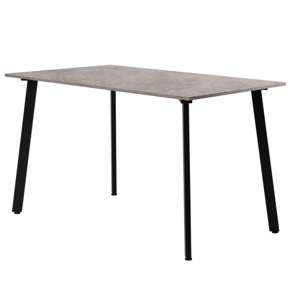 Стол обеденный ШАНХАЙ прямоугольный с толщиной столешницы 18 мм бетон