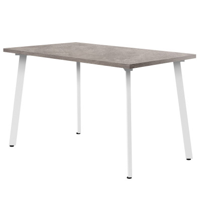 Стол обеденный ШАНХАЙ прямоугольный с толщиной столешницы 36 мм бетон