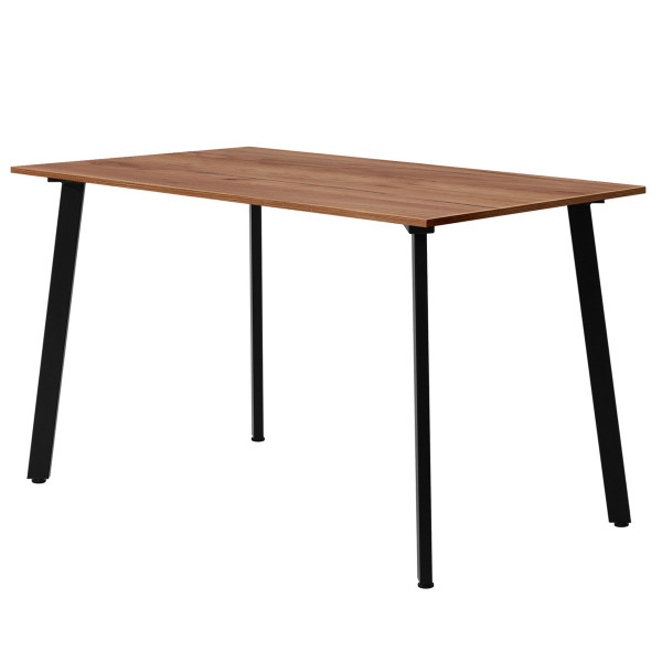 Стол обеденный ШАНХАЙ прямоугольный с толщиной столешницы 18 мм дуб табачный крафт