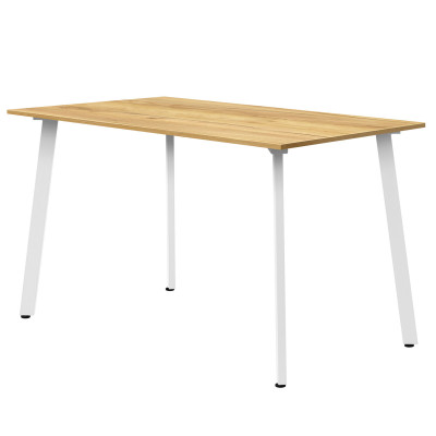 Стол обеденный ШАНХАЙ прямоугольный с толщиной столешницы 18 мм дуб золотой крафт