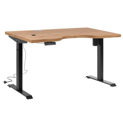 Стол подъемный СМАРТ с вырезом Дуб табачный крафт