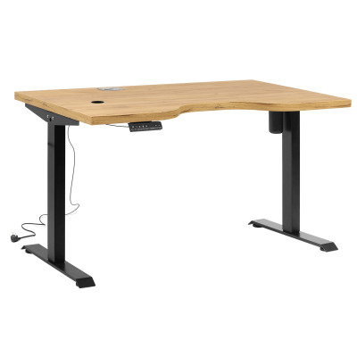 Стол подъемный СМАРТ с вырезом Дуб золотой крафт