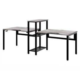 Стол компьютерный СПЛИТ двухместный Сосна пасадена