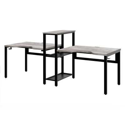 Стол компьютерный СПЛИТ двухместный Сосна пасадена