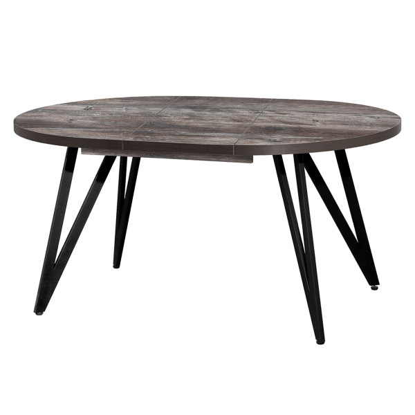 Стол обеденный ЖЕНЕВА 3 круглый раздвижной с толщиной столешницы 36 мм сосна пасадена