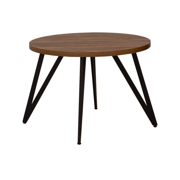 Стол обеденный ЖЕНЕВА 2 круглый с толщиной столешницы 36 мм дуб табачный крафт