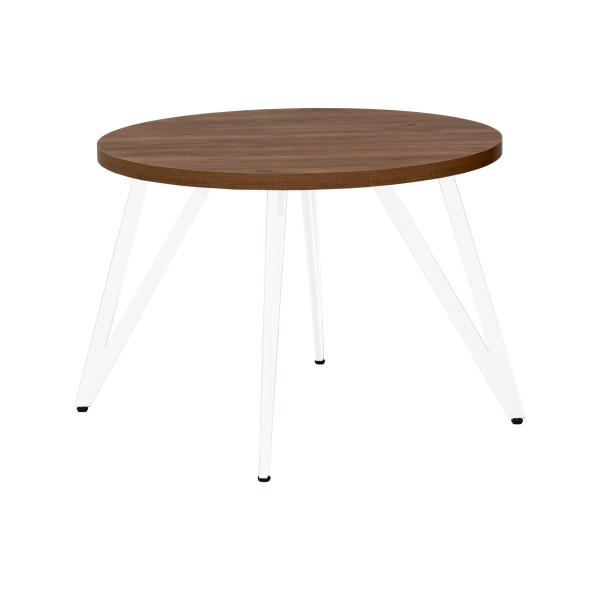 Стол обеденный ЖЕНЕВА 2 круглый с толщиной столешницы 36 мм дуб табачный крафт