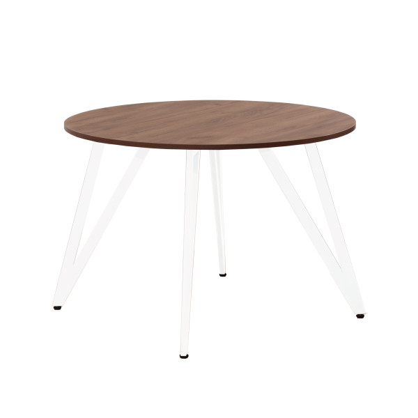 Стол обеденный ЖЕНЕВА 2 круглый с толщиной столешницы 18 мм дуб табачный крафт