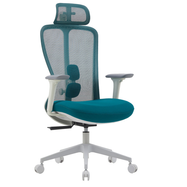 Кресло SPARX Fansil White/Cyan