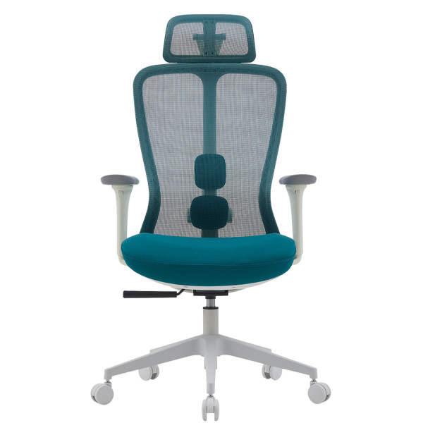 Кресло SPARX Fansil White/Cyan